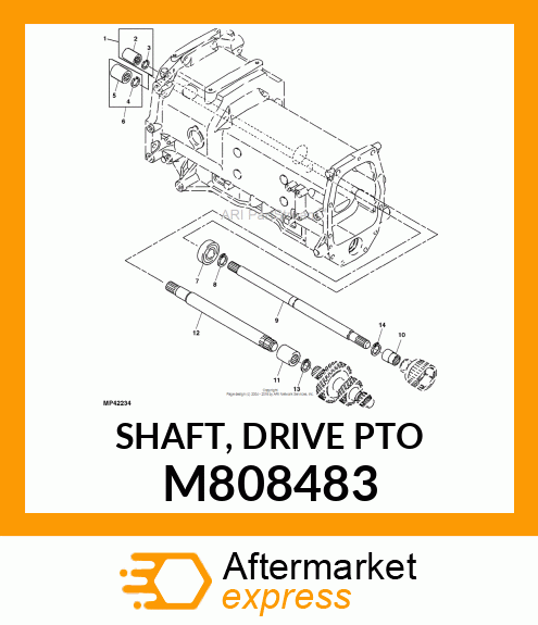 DRIVE SHAFT, SHAFT, DRIVE PTO M808483