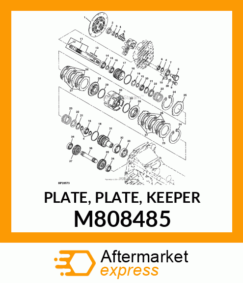 PLATE, PLATE, KEEPER M808485