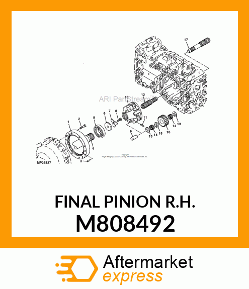 PINION, FINAL PINION R.H. M808492