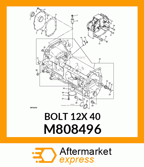 BOLT 12X 40 M808496