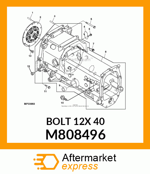 BOLT 12X 40 M808496