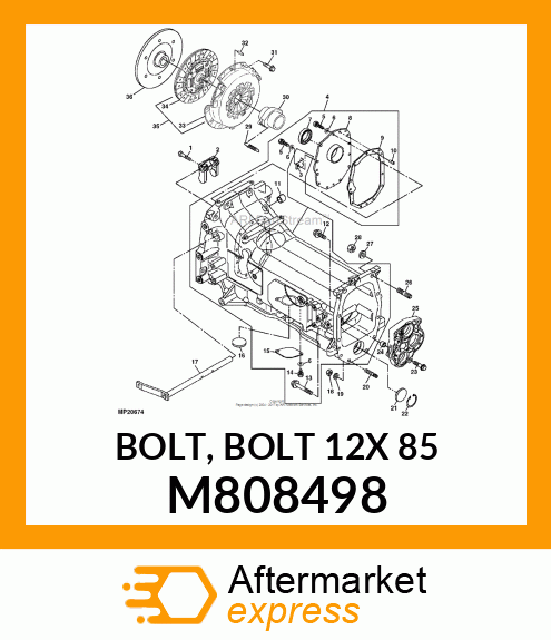 BOLT, BOLT 12X 85 M808498