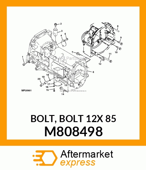 BOLT, BOLT 12X 85 M808498