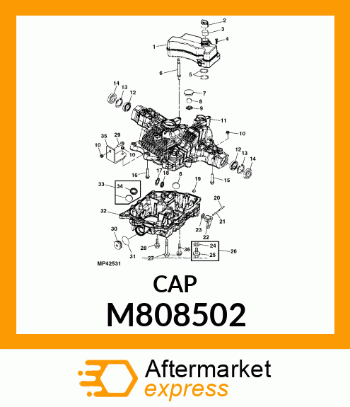 CAP, SEALING 17 M808502