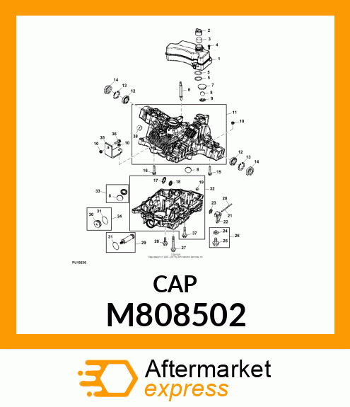 CAP, SEALING 17 M808502