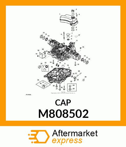 CAP, SEALING 17 M808502