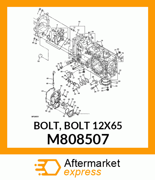 BOLT, BOLT 12X65 M808507