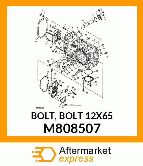 BOLT, BOLT 12X65 M808507