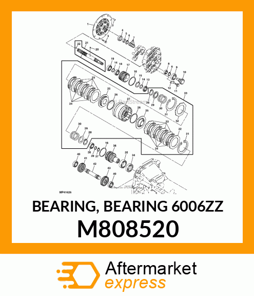 BEARING, BEARING 6006ZZ M808520