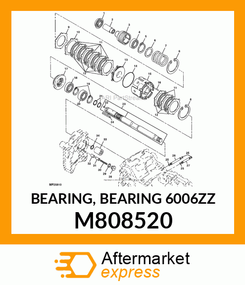 BEARING, BEARING 6006ZZ M808520