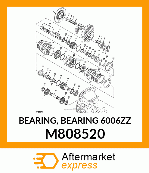 BEARING, BEARING 6006ZZ M808520