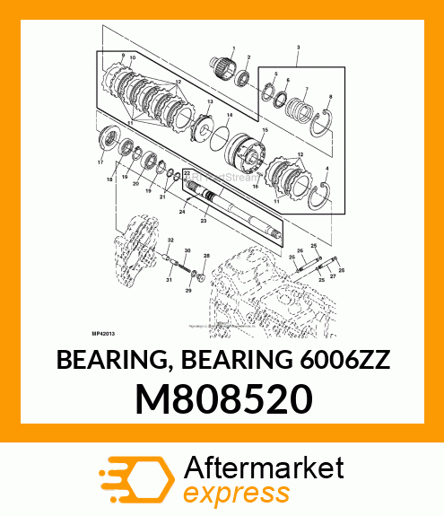 BEARING, BEARING 6006ZZ M808520