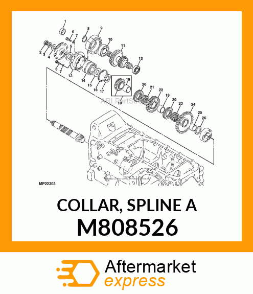 COLLAR, SPLINE A M808526