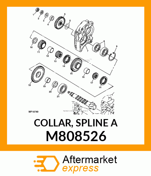 COLLAR, SPLINE A M808526