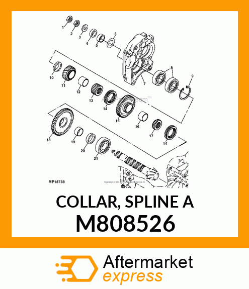 COLLAR, SPLINE A M808526