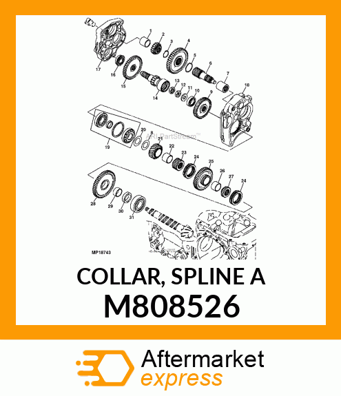 COLLAR, SPLINE A M808526