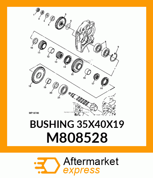 BUSHING 35X40X19 M808528