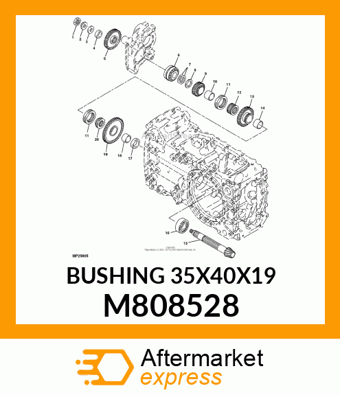 BUSHING 35X40X19 M808528