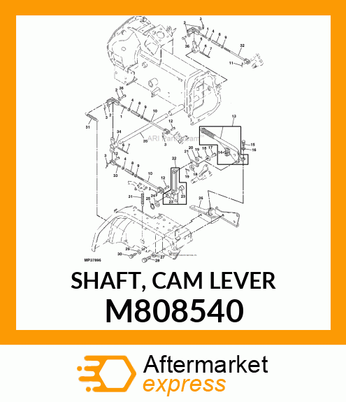 SHAFT, CAM LEVER M808540