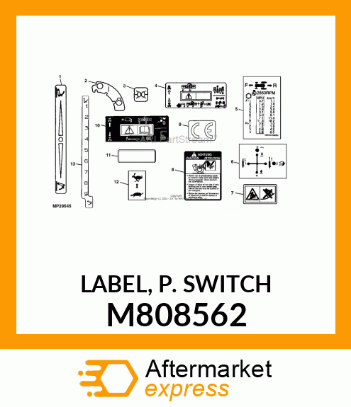 LABEL, P. SWITCH M808562