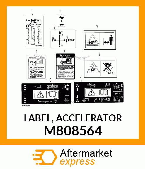 LABEL, ACCELERATOR M808564