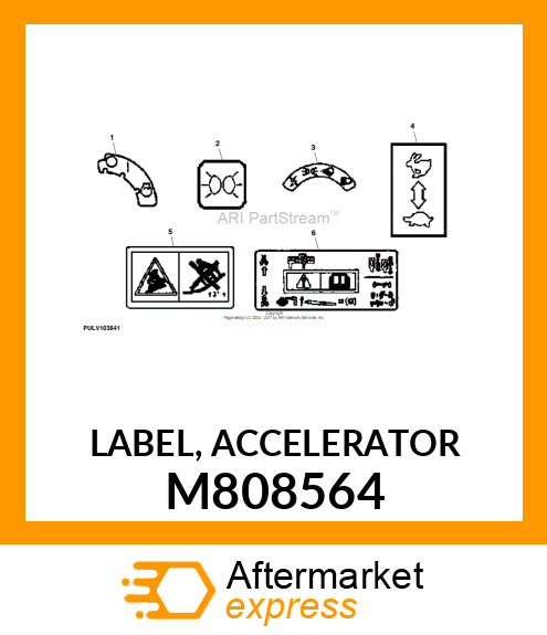 LABEL, ACCELERATOR M808564