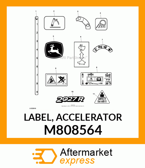 LABEL, ACCELERATOR M808564