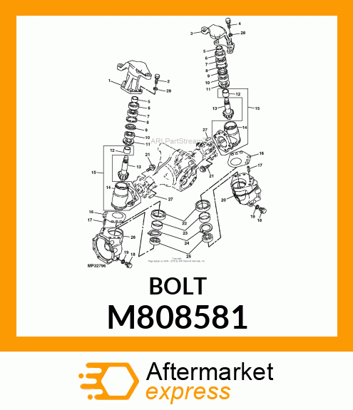 BOLT , 10 X 25 M808581