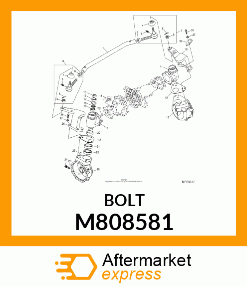 BOLT , 10 X 25 M808581