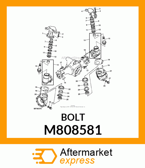 BOLT , 10 X 25 M808581