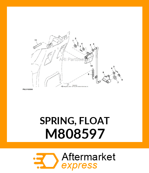 SPRING, FLOAT M808597