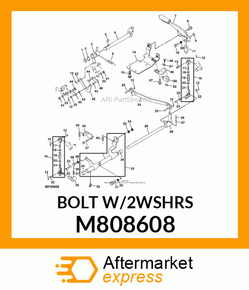 BOLT, W/WASHER 8 X 25 M808608