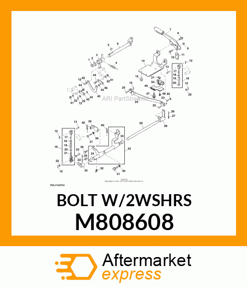 BOLT, W/WASHER 8 X 25 M808608