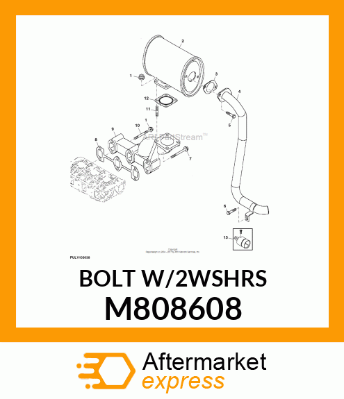 BOLT, W/WASHER 8 X 25 M808608