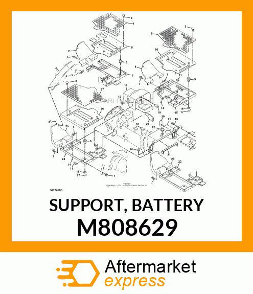 SUPPORT, BATTERY M808629