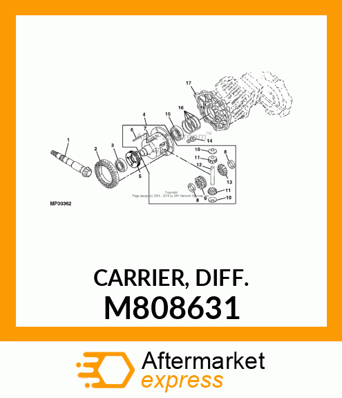 CARRIER, DIFF. M808631