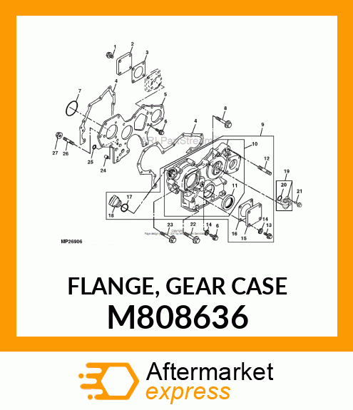 FLANGE, GEAR CASE M808636