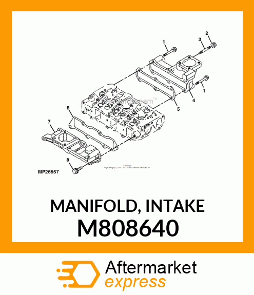 MANIFOLD, INTAKE M808640