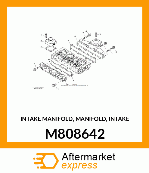 INTAKE MANIFOLD, MANIFOLD, INTAKE M808642