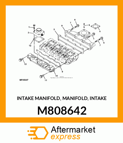 INTAKE MANIFOLD, MANIFOLD, INTAKE M808642