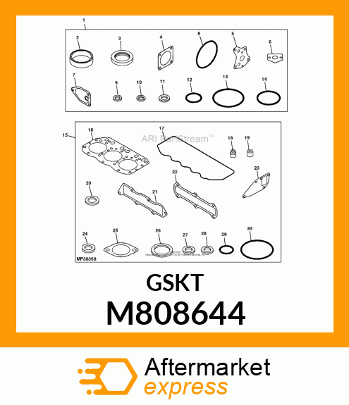 GASKET, EXHAUST MANIFOLD M808644