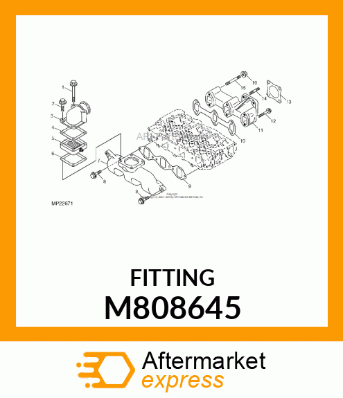 STUD, STUD, M8 X 22 M808645