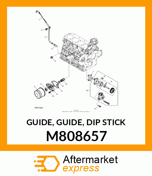 GUIDE, GUIDE, DIP STICK M808657