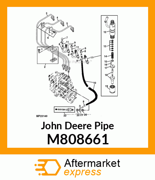 PIPE, PIPE, FUEL INJECTION M808661