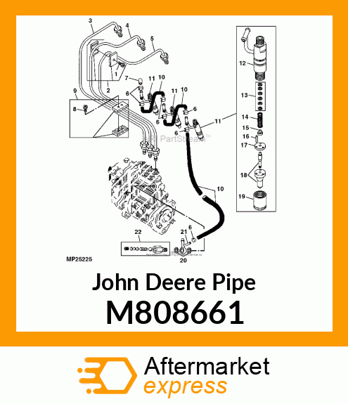 PIPE, PIPE, FUEL INJECTION M808661