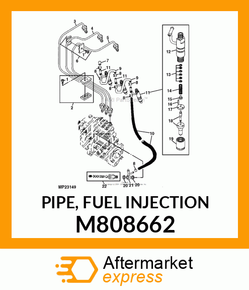 PIPE, FUEL INJECTION M808662