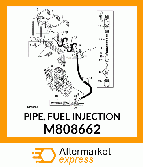 PIPE, FUEL INJECTION M808662