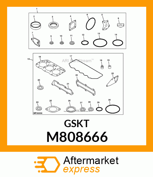 GASKET, INTAKE MANIFOLD M808666