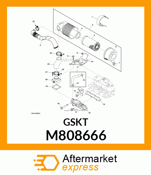 GASKET, INTAKE MANIFOLD M808666