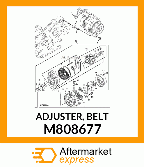 ADJUSTER, BELT M808677